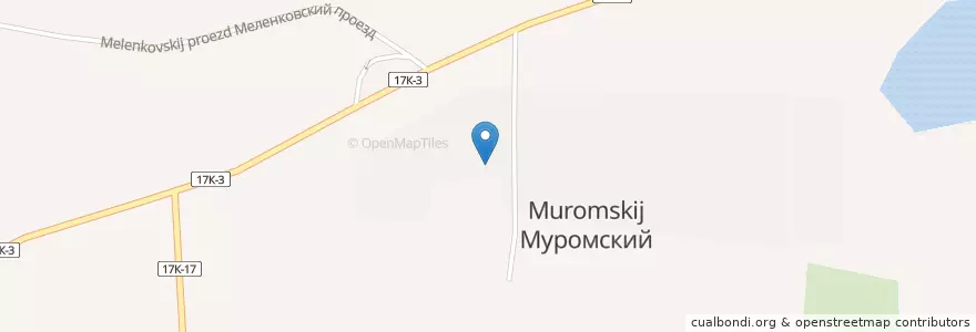 Mapa de ubicacion de Отделение связи №602240 en Rusia, Distrito Federal Central, Óblast De Vladímir, Городской Округ Муром.