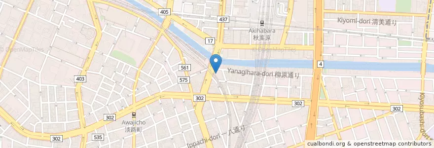 Mapa de ubicacion de 肉の万世 en Япония, Токио, Тиёда.