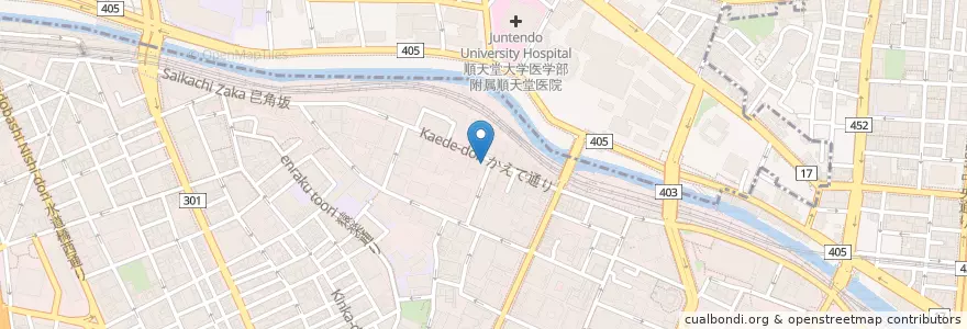 Mapa de ubicacion de スターバックス en Japonya, 東京都, 千代田区.