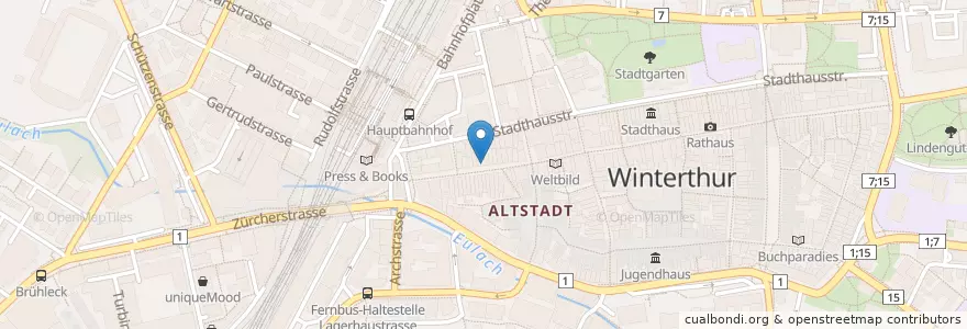 Mapa de ubicacion de bestsmile en Switzerland, Zurich, Bezirk Winterthur, Winterthur.