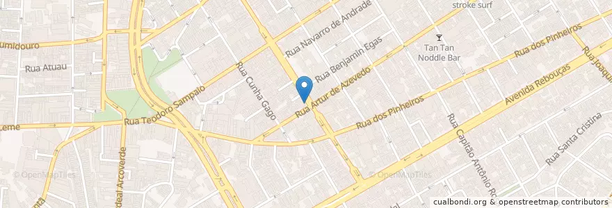 Mapa de ubicacion de Ponto de Táxi Monte Carlo en 巴西, 东南部, 圣保罗, Região Geográfica Intermediária De São Paulo, Região Metropolitana De São Paulo, Região Imediata De São Paulo, 聖保羅.