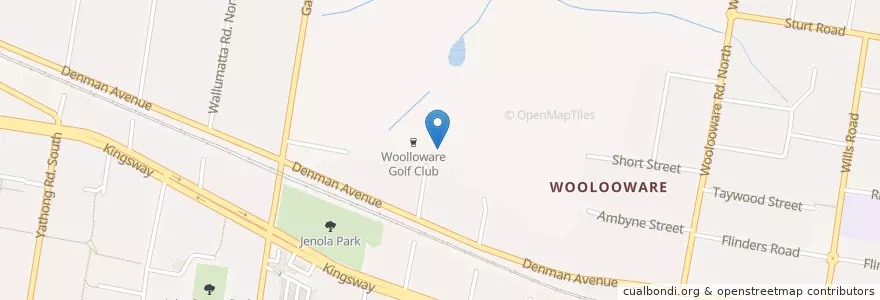 Mapa de ubicacion de Woolooware Golf Club en أستراليا, نيوساوث ويلز, Sutherland Shire Council, Sydney.