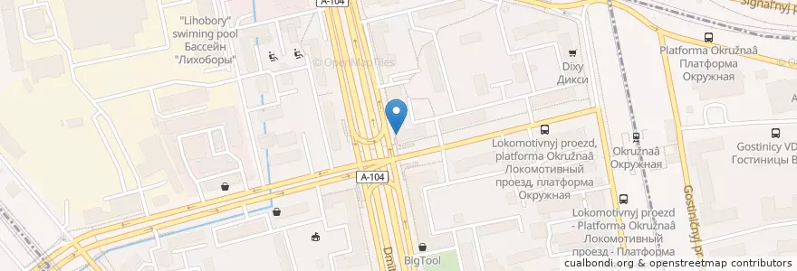 Mapa de ubicacion de Just coffee it en Russie, District Fédéral Central, Moscou, Северный Административный Округ, Тимирязевский Район.