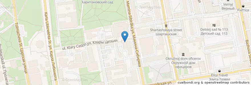 Mapa de ubicacion de GetGoodCake en Russie, District Fédéral De L'Oural, Oblast De Sverdlovsk, Городской Округ Екатеринбург.