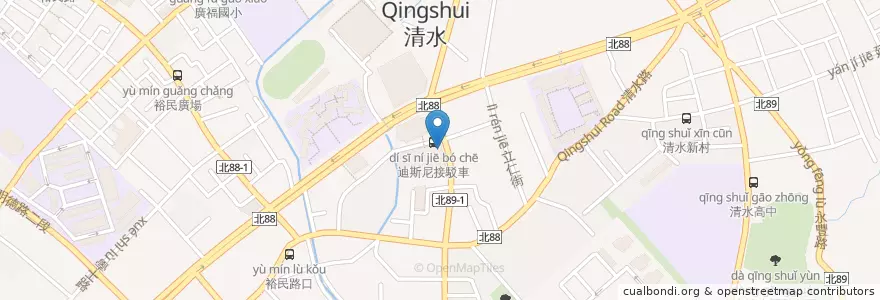 Mapa de ubicacion de 星巴克 en Taiwan, Neu-Taipeh, Tucheng.