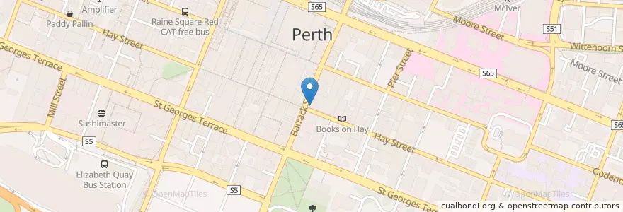Mapa de ubicacion de McDonald's en Australia, Western Australia, City Of Perth.