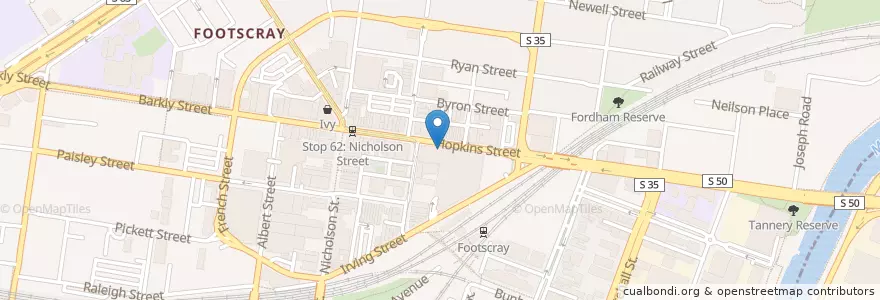 Mapa de ubicacion de Little Sa Dec en Australië, Victoria, City Of Maribyrnong.