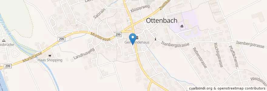 Mapa de ubicacion de Restaurant Othli en İsviçre, Zürih, Bezirk Affoltern, Ottenbach.
