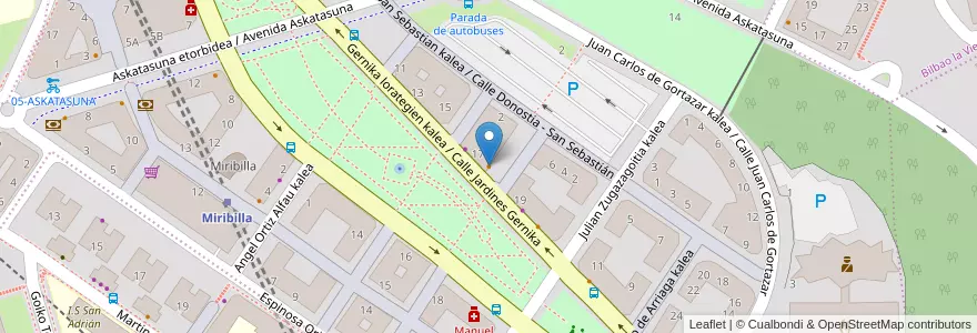 Mapa de ubicacion de 5th Avenue en Spanien, Autonome Gemeinschaft Baskenland, Bizkaia, Bilboaldea, Bilbao.