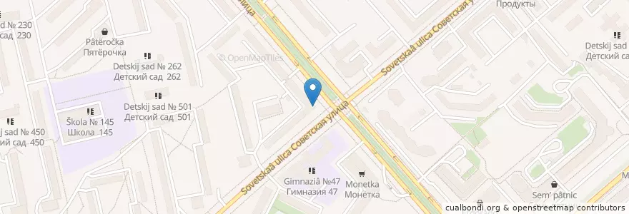 Mapa de ubicacion de Вита en Russie, District Fédéral De L'Oural, Oblast De Sverdlovsk, Городской Округ Екатеринбург.