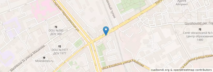 Mapa de ubicacion de Пробка en Rusia, Центральный Федеральный Округ, Москва, Центральный Административный Округ, Басманный Район.