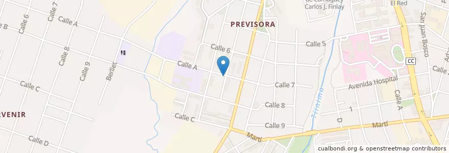 Mapa de ubicacion de Obpa en کوبا, Camagüey, Camagüey, Ciudad De Camagüey.