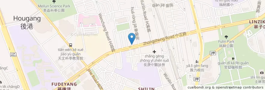 Mapa de ubicacion de 優儷芙生活診所 en تایوان, 新北市, تایپه, 士林區.