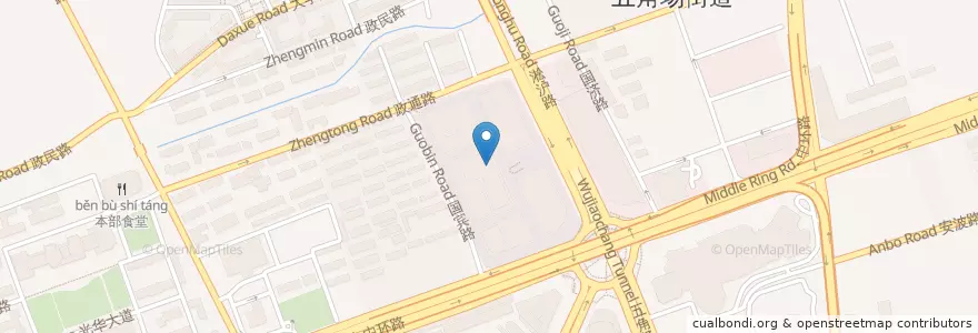 Mapa de ubicacion de 万达国际电影城 en China, Shanghai, Yangpu.