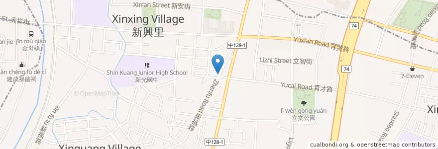 Mapa de ubicacion de 三哥蚵嗲 en 臺灣, 臺中市, 太平區.