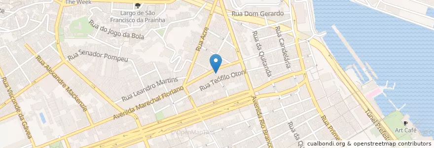 Mapa de ubicacion de Igreja Matriz de Santa Rita en ブラジル, 南東部地域, リオ デ ジャネイロ, Região Geográfica Imediata Do Rio De Janeiro, Região Geográfica Intermediária Do Rio De Janeiro.