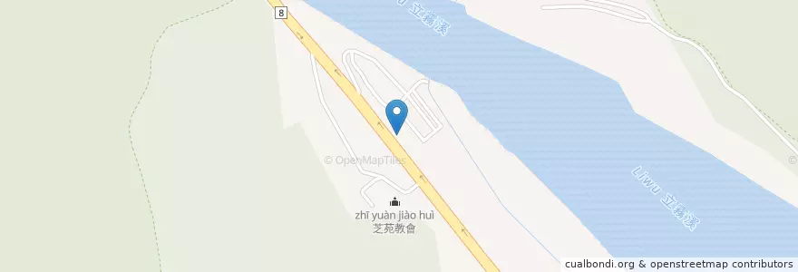 Mapa de ubicacion de Huhu's Restaurant en Taïwan, Province De Taïwan, Comté De Hualien, 秀林鄉.