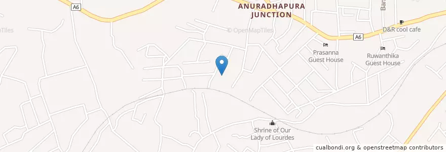 Mapa de ubicacion de T/Sri Vani Vidyalayam en ශ්‍රී ලංකාව இலங்கை, கிழக்கு மாகாணம், තිරිකුණාමළය දිස්ත්‍රික්කය.