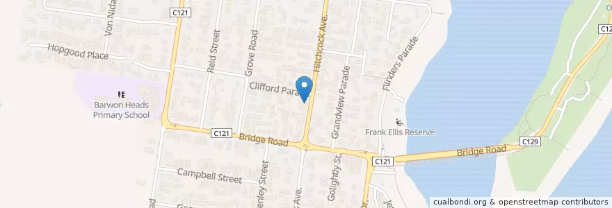 Mapa de ubicacion de Bakery Bar Lounge en Австралия, Виктория, City Of Greater Geelong.