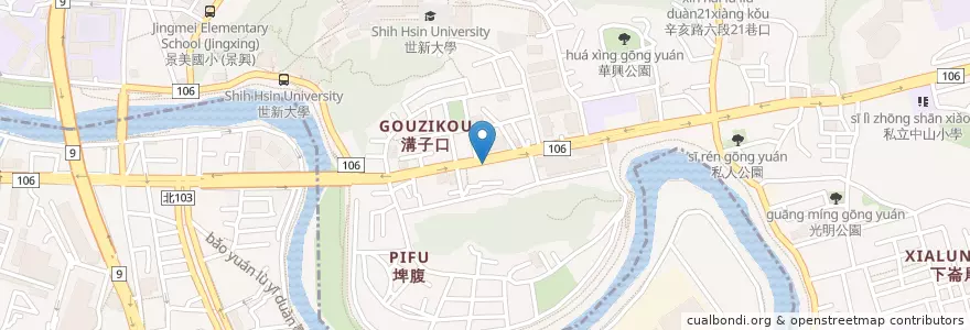 Mapa de ubicacion de 哆食樂韓式料理 en تایوان, 新北市, تایپه, 文山區, 新店區.