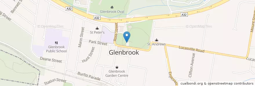 Mapa de ubicacion de Glenbrook Early Childhood Health Centre en 澳大利亚, 新南威尔士州, Sydney, Blue Mountains City Council.