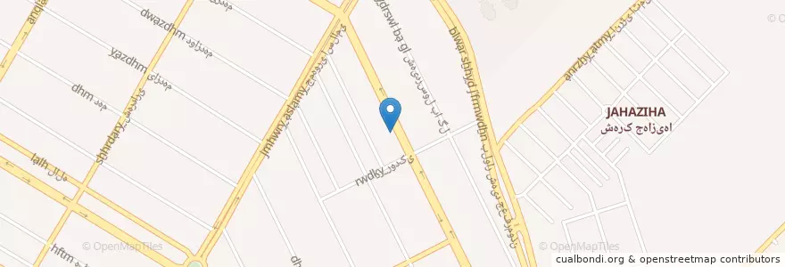 Mapa de ubicacion de کافه آفرود en Irão, استان البرز, شهرستان کرج, بخش مرکزی شهرستان کرج, کرج.