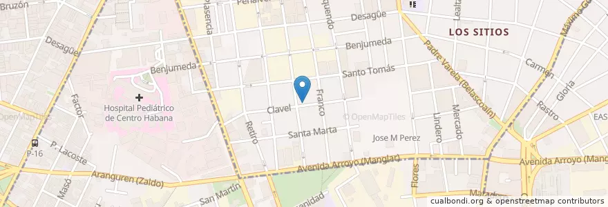 Mapa de ubicacion de Autoescuela en 쿠바, La Habana.