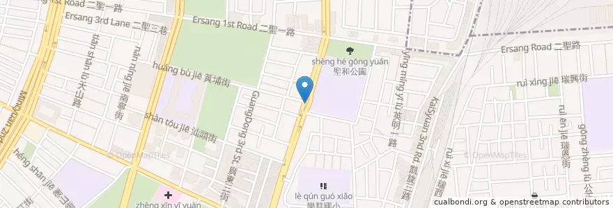 Mapa de ubicacion de 千秋府 en Taiwan, Kaohsiung, 前鎮區.
