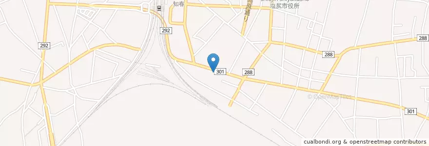 Mapa de ubicacion de しずか en اليابان, ناغانو, 塩尻市.
