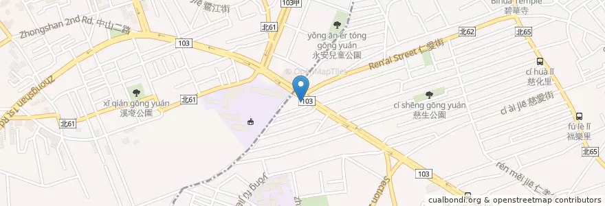 Mapa de ubicacion de 摩斯漢堡 en تايوان, تايبيه الجديدة.