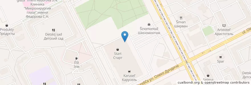 Mapa de ubicacion de банк Санкт-Петербург en Russia, Northwestern Federal District, Leningrad Oblast, Saint Petersburg, Фрунзенский Район, Балканский Округ.