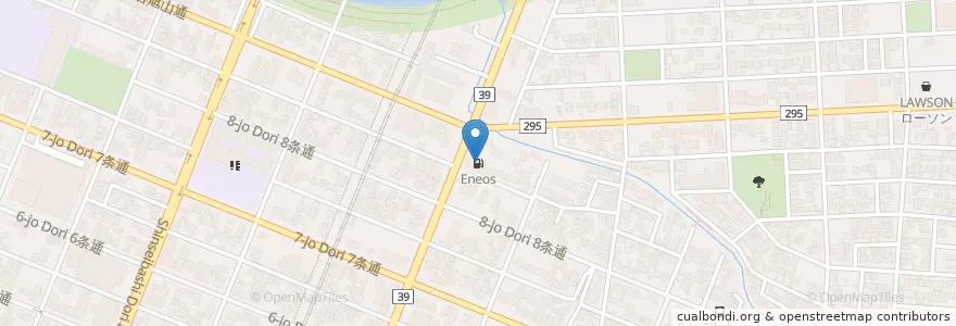 Mapa de ubicacion de Eneos en 일본, 홋카이도, 上川総合振興局, 旭川市.