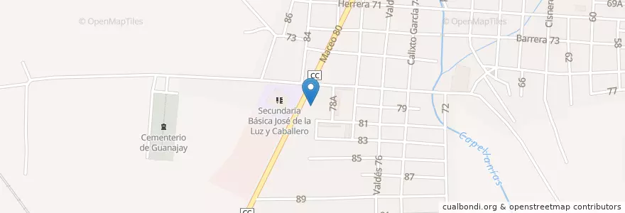Mapa de ubicacion de Bomberos Guanajay en كوبا, Artemisa, Guanajay, Ciudad De Guanajay.
