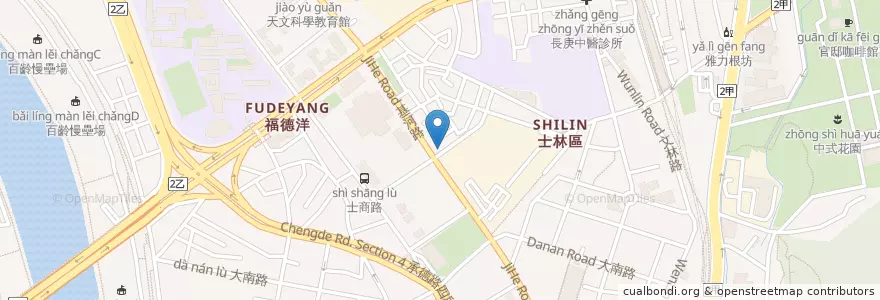 Mapa de ubicacion de 大村武 en Taiwan, 新北市, Taipé, 士林區.