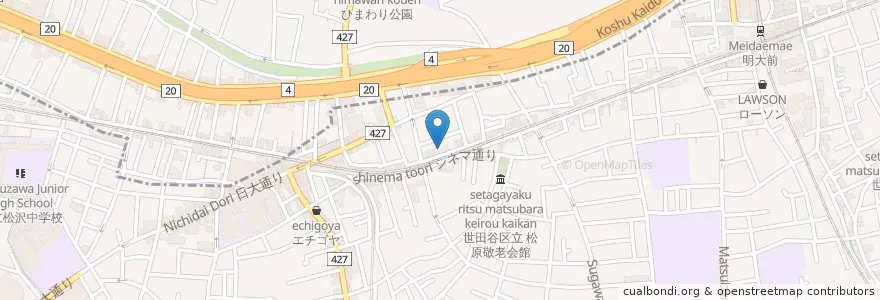 Mapa de ubicacion de 鹿野歯科医院 (Kano Dental Clinic) en ژاپن, 東京都, 世田谷区.