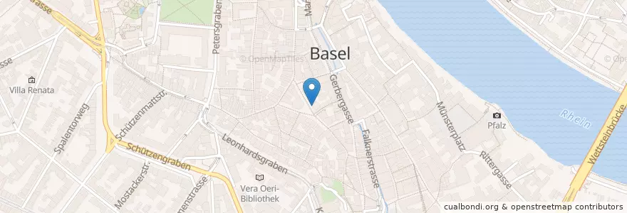 Mapa de ubicacion de Green Bento en سوئیس, Basel-Stadt, Basel.