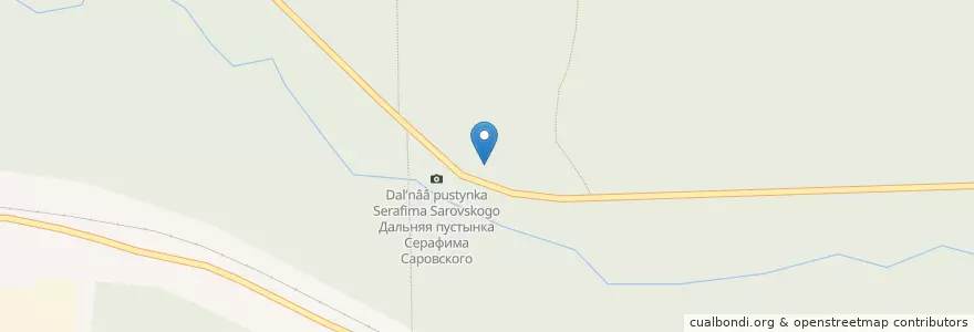 Mapa de ubicacion de Памятник Серафиму Саровскому en Russland, Föderationskreis Wolga, Oblast Nischni Nowgorod, Городской Округ Саров.