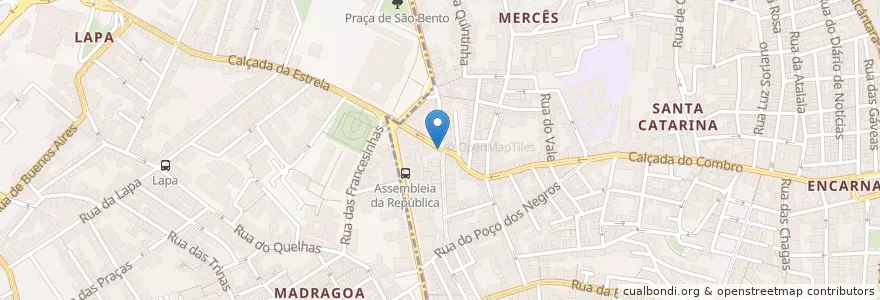 Mapa de ubicacion de bowls bar en Portekiz, Área Metropolitana De Lisboa, Lisboa, Grande Lisboa, Lizbon, Misericórdia.