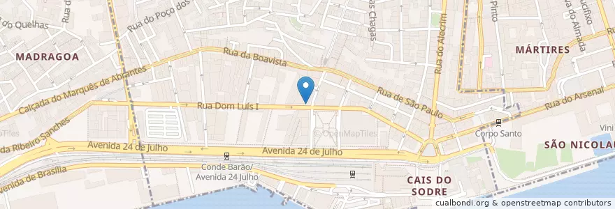 Mapa de ubicacion de cafe Janis en Portugal, Aire Métropolitaine De Lisbonne, Lisbonne, Grande Lisboa, Lisbonne, Misericórdia.