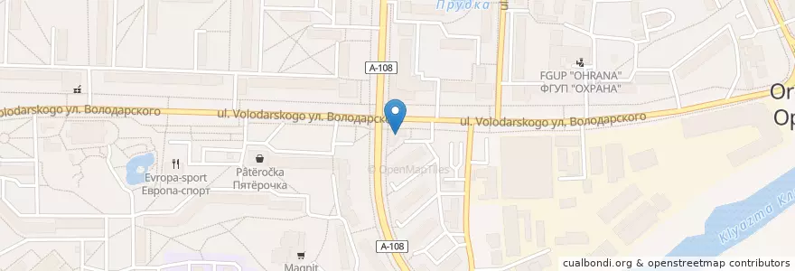 Mapa de ubicacion de Клиника зуба en Rusia, Центральный Федеральный Округ, Московская Область, Орехово-Зуевский Городской Округ.