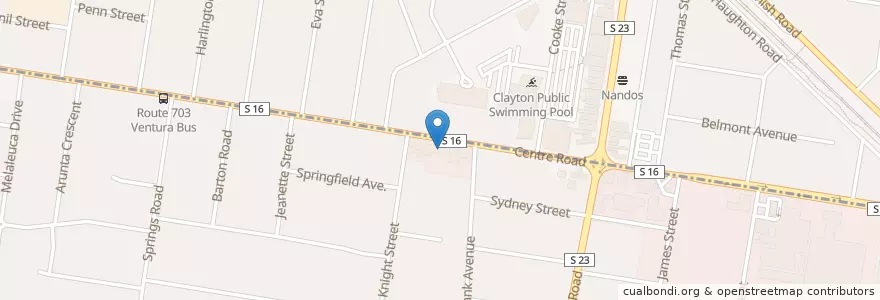 Mapa de ubicacion de Kez en Avustralya, Victoria, City Of Kingston.