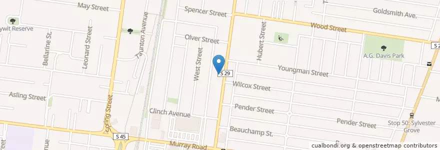 Mapa de ubicacion de Biff’s Bar & Grill en Australia, Victoria, City Of Darebin.