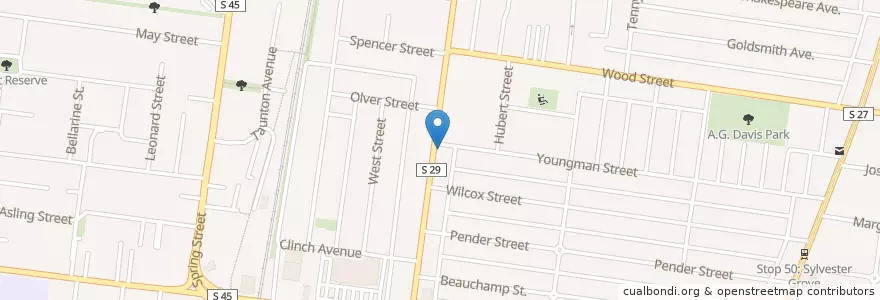 Mapa de ubicacion de Young Man Cafe en Avustralya, Victoria, City Of Darebin.
