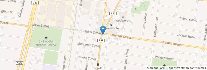 Mapa de ubicacion de Little Henri en オーストラリア, ビクトリア, City Of Darebin.