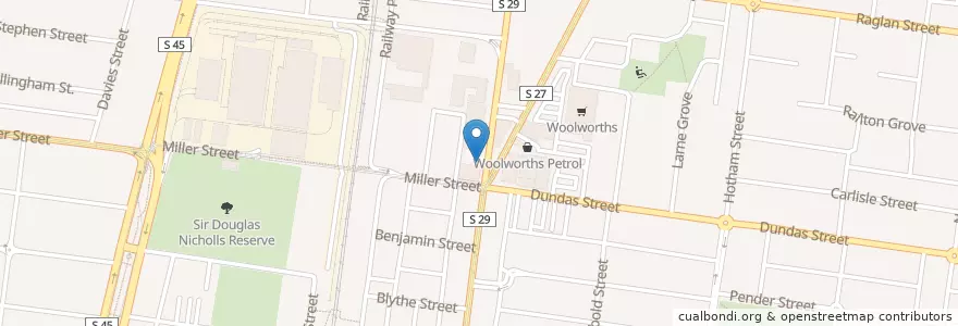 Mapa de ubicacion de I Love Dumplings en Australia, Victoria, City Of Darebin.