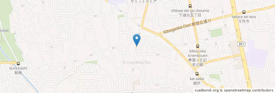 Mapa de ubicacion de 東京個人指導会 en Japan, Tokyo, Setagaya.