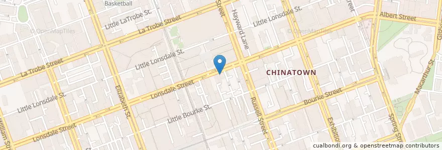 Mapa de ubicacion de Dion Restaurant and Bar en Австралия, Виктория, City Of Melbourne.