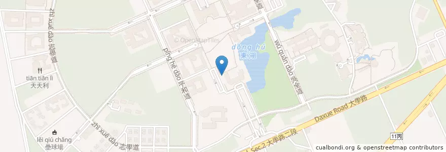 Mapa de ubicacion de 行政大樓郵局旁無障礙坡道 en 台湾, 台湾省, 花蓮県, 寿豊郷.