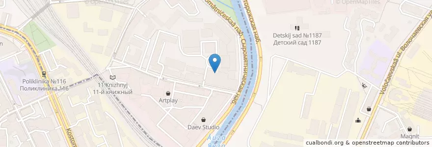 Mapa de ubicacion de Шанхайка en Russia, Distretto Federale Centrale, Москва, Центральный Административный Округ, Басманный Район.