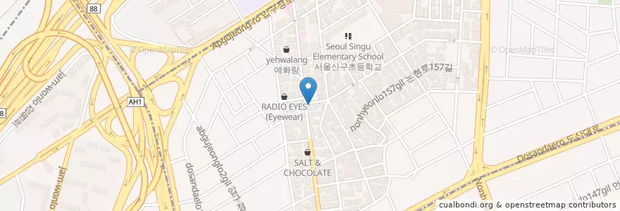 Mapa de ubicacion de CAFE DES ARTS en Südkorea, Seoul, 강남구, 신사동.